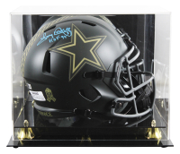 Tony Dorsett Signed Cowboys Salute To Service Alternate Speed Mini Helmet Inscribed "HOF 94" with Display Case (Beckett) at PristineAuction.com