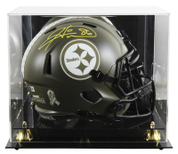 Hines Ward Signed Steelers Salute To Service Alternate Speed Mini Helmet with Display Case (Beckett) at PristineAuction.com