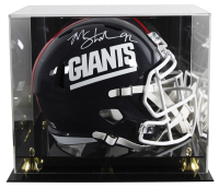 Michael Strahan Signed Giants Full-Size Speed Helmet with Display Case (Beckett) at PristineAuction.com