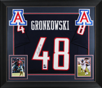 Rob Gronkowski Signed Custom Framed Jersey Display (Beckett) at PristineAuction.com