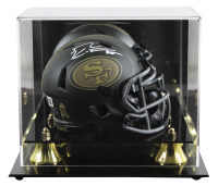George Kittle Signed 49ers Salute To Service Alternate Speed Mini Helmet with Display Case (Beckett) at PristineAuction.com