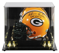 Ahman Green Signed Packers Mini Helmet Inscribed "GBP HOF 14" with Display Case (Beckett) at PristineAuction.com