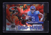 Jaxson Dart 2024 Wild Card Dino-Might Alumination T-Rex #DMTRX1-JD RC #5/12 at PristineAuction.com