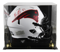 Rob Gronkowski Signed Patriots Full-Size Authentic On-Field Lunar Eclipse Alternate Speed Helmet with Display Case (Beckett) at PristineAuction.com