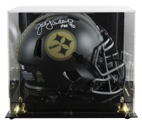 Jack Lambert Signed Steelers Full-Size Authentic On-Field Salute to Service Alternate Speed Helmet Inscribed "HOF 90" with Display Case (Beckett) at PristineAuction.com