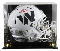 Magic Johnson Signed Commanders Full-Size Salute To Service Alternate Speed Helmet with Display Case (Beckett) at PristineAuction.com
