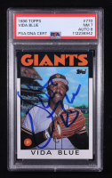 Vida Blue Signed 1986 Topps #770 (PSA 7) at PristineAuction.com