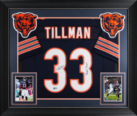 Charles Tillman Signed Custom Framed Jersey Display Inscribed "Peanut Punch" (Beckett) at PristineAuction.com