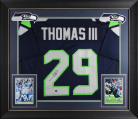 Earl Thomas III Signed Custom Framed Jersey Display (Beckett) at PristineAuction.com