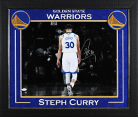 Stephen Curry Signed Warriors Custom Framed Photo (JSA) at PristineAuction.com