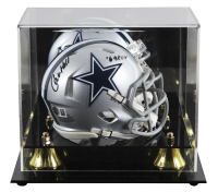 Calvin Hill Signed Cowboys Speed Mini Helmet Inscribed "ROY 1969" with Display Case (Beckett) at PristineAuction.com