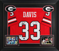 Terrell Davis Signed Custom Framed Jersey Inscribed "Go Dawgs!" (Beckett) at PristineAuction.com