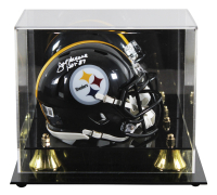 Joe Greene Signed Steelers Speed Mini Helmet with Display Case Inscribed "HOF 87" (Beckett) at PristineAuction.com