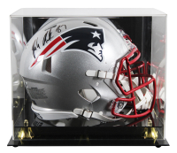 Rob Gronkowski Signed Patriots Full-Size Authentic On-Field Speed Helmet with Display Case (Beckett) at PristineAuction.com