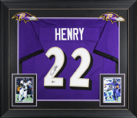 Derrick Henry Signed Custom Framed Jersey Display (Beckett) at PristineAuction.com