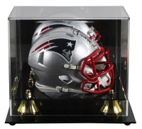 Ty Law Signed Patriots Speed Mini Helmet with Display Case Inscribed "HOF 2019" (Beckett) at PristineAuction.com
