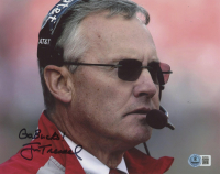 Jim Tressel Signed Ohio State Buckeyes 8x10 Photo Inscribed "Go Bucks!" (Beckett) at PristineAuction.com