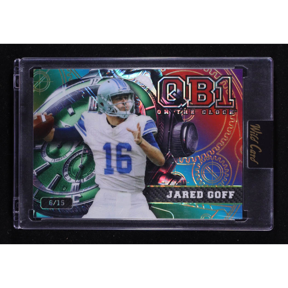 Jared Goff 2024 Wild Card QB1 On The Clock #OCW-RB-JG1 #6/15 at PristineAuction.com