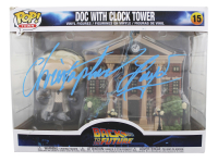 Christopher Lloyd Signed "Back To The Future" #15 Doc With Clock Tower Funko Pop! Vinyl Figure (Beckett) at PristineAuction.com