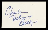 Charles Nelson Reilly Signed 3x5 Index Card (Beckett) at PristineAuction.com