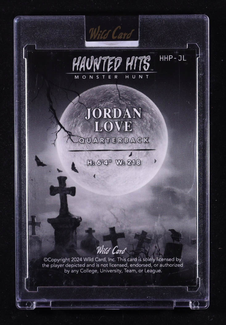 Jordan Love 2024 Wild Card Haunted Hits Monster Hunt #HHP-JL #1/4 at PristineAuction.com Jordan Love 2024 Wild Card Haunted Hits Monster Hunt #HHP-JL #1/4 at PristineAuction.com
