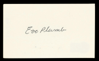 Eve Plumb Signed 3x5 Index Card (Beckett) at PristineAuction.com