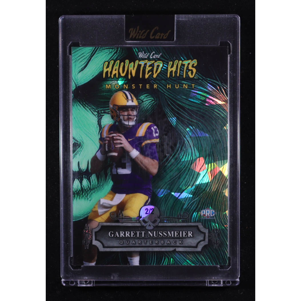 Garrett Nussmeier 2024 Wild Card Haunted Hits Monster Hunt #HHW-GN RC #2/2 at PristineAuction.com