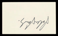 Julian Sands Signed 3x5 Index Card (Beckett) at PristineAuction.com