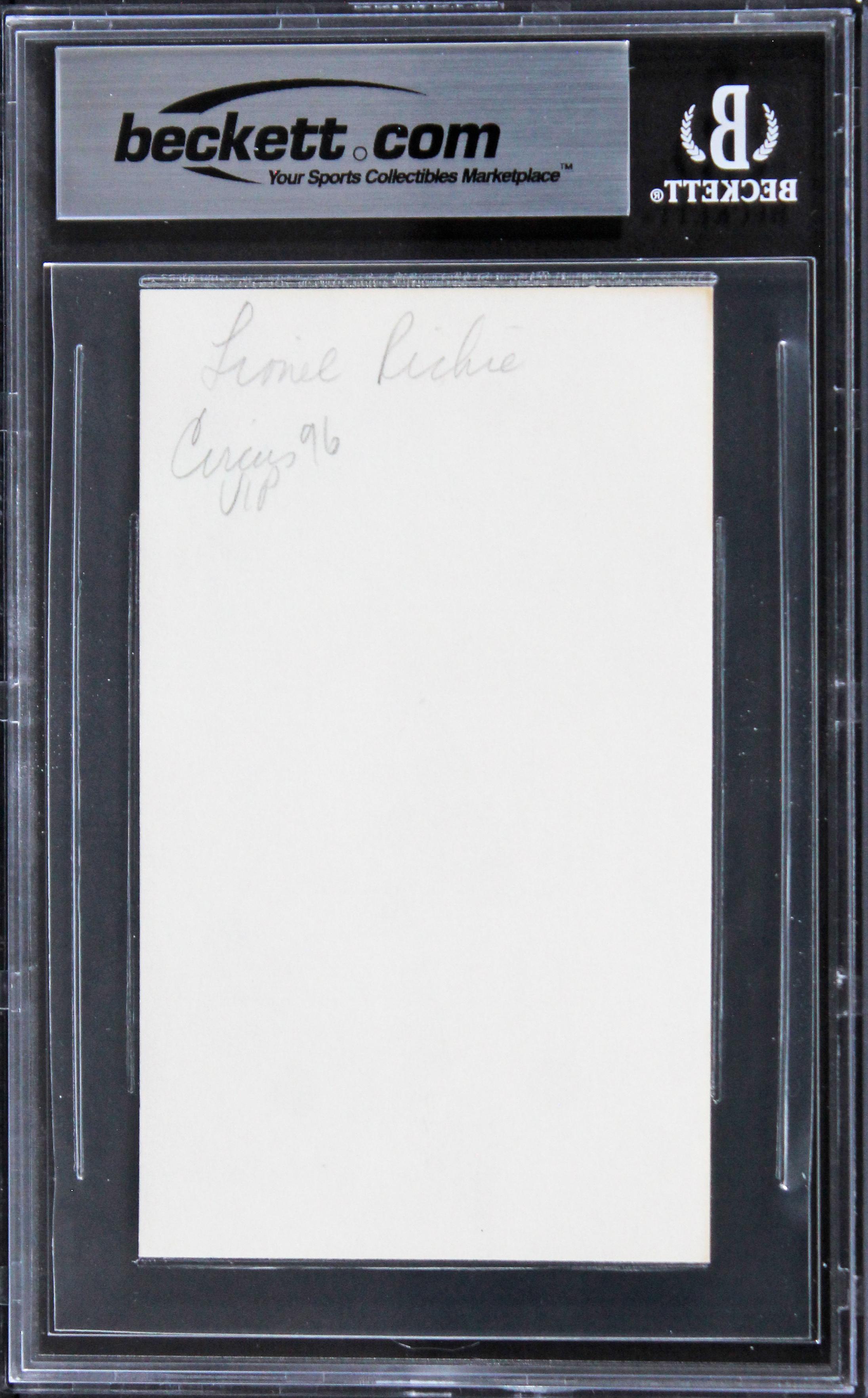 Lionel Richie Signed 3x5 Index Card (BGS) at PristineAuction.com Lionel Richie Signed 3x5 Index Card (BGS) at PristineAuction.com