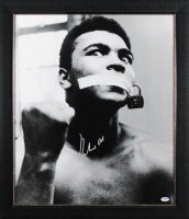Muhammad Ali Signed Custom Framed Canvas (PSA | Auto 10) at PristineAuction.com