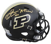 Mike Alstott Signed Purdue Boilermakers Speed Mini Helmet Inscribed "A-Train" (Beckett) at PristineAuction.com