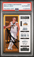 Nikola Jokic Signed 2017 Panini Contenders #88 (PSA) at PristineAuction.com