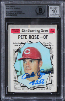 Pete Rose Signed 1970 Topps #458 Inscribed "4256" (BGS | Auto 10) at PristineAuction.com