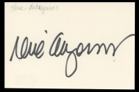 Rene Auberjonois Signed 4x6 Index Card (Beckett) at PristineAuction.com