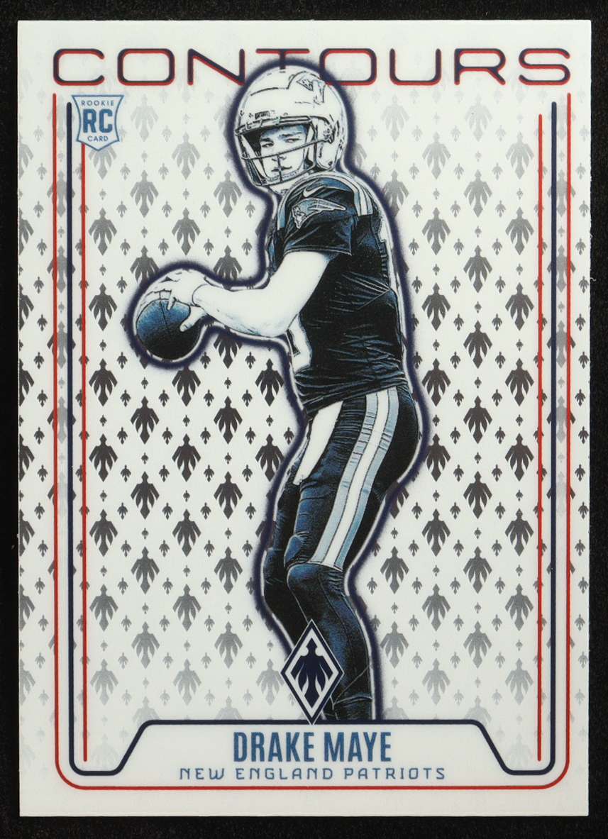 Drake Maye 2024 Panini Phoenix Contours #12 RC at PristineAuction.com Drake Maye 2024 Panini Phoenix Contours #12 RC at PristineAuction.com