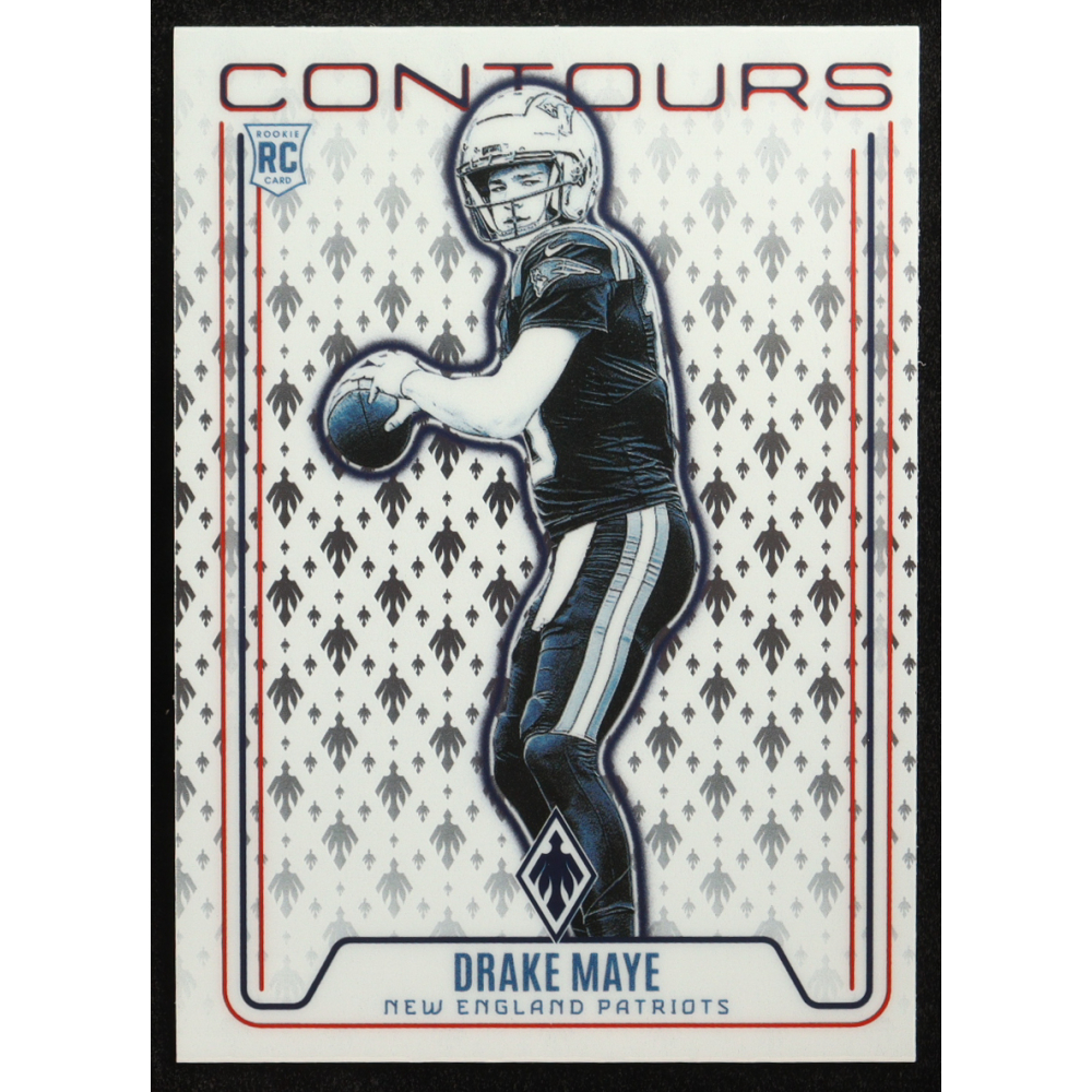 Drake Maye 2024 Panini Phoenix Contours #12 RC at PristineAuction.com