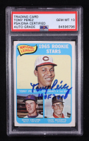 Tony Perez Signed 1965 Topps #581 Rookie Stars RC Inscribed "HOF 2000" (PSA Encapsulated) at PristineAuction.com