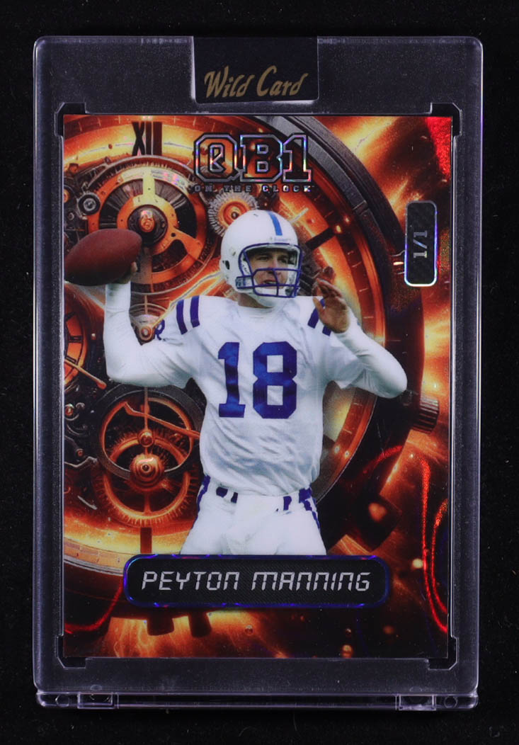 Peyton Manning 2024 Wild Card QB1 On The Clock #OCC-OR-PM2 #1/1 at PristineAuction.com Peyton Manning 2024 Wild Card QB1 On The Clock #OCC-OR-PM2 #1/1 at PristineAuction.com