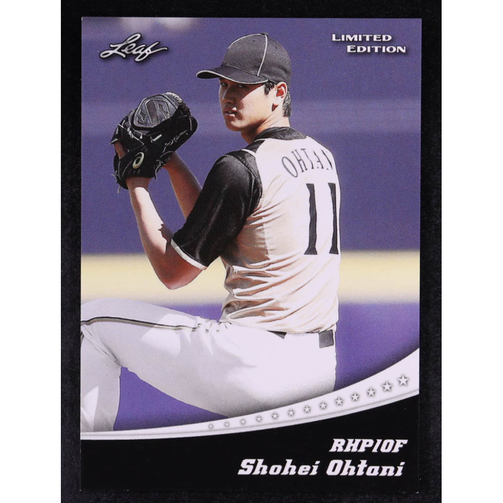Shohei Ohtani 2018 Leaf Ohtani Limited Edition #LE01 RC at PristineAuction.com