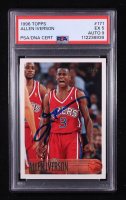 Allen Iverson Signed 1996-97 Topps #171 RC (PSA 5) at PristineAuction.com