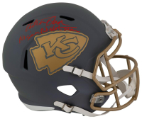 Christian Okoye Signed Chiefs Full-Size Slate Alternate Speed Helmet Inscribed "Nigerian Nightmare" (Schwartz) at PristineAuction.com
