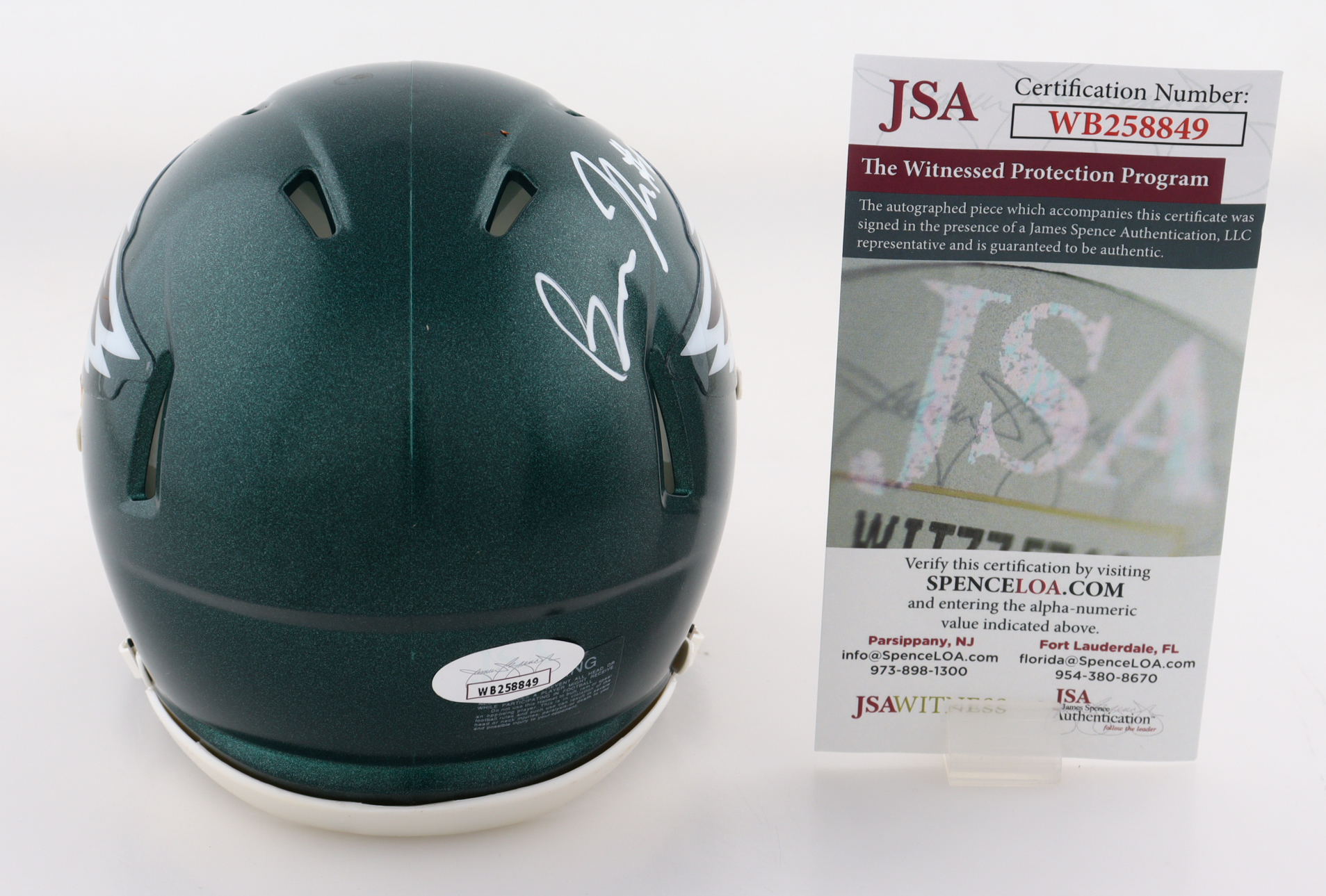 Bryce Huff Signed Eagles Speed Mini Helmet (JSA) at PristineAuction.com Bryce Huff Signed Eagles Speed Mini Helmet (JSA) at PristineAuction.com