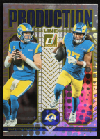 Stafford / Puka Nacua  2025 Donruss Production Line #1 Matthew at PristineAuction.com