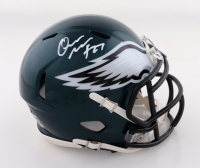 Quinyon Mitchell Signed Eagles Speed Mini Helmet (JSA) at PristineAuction.com