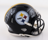 Joey Porter Jr. & Joey Porter Sr. Signed Steelers Speed Mini Helmet (JSA) at PristineAuction.com