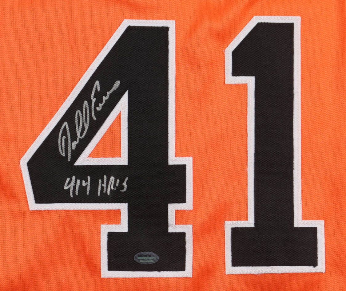 Darrell Evans Signed Jersey Inscribed "414 HR's" (Schwartz) at PristineAuction.com Darrell Evans Signed Jersey Inscribed "414 HR's" (Schwartz) at PristineAuction.com