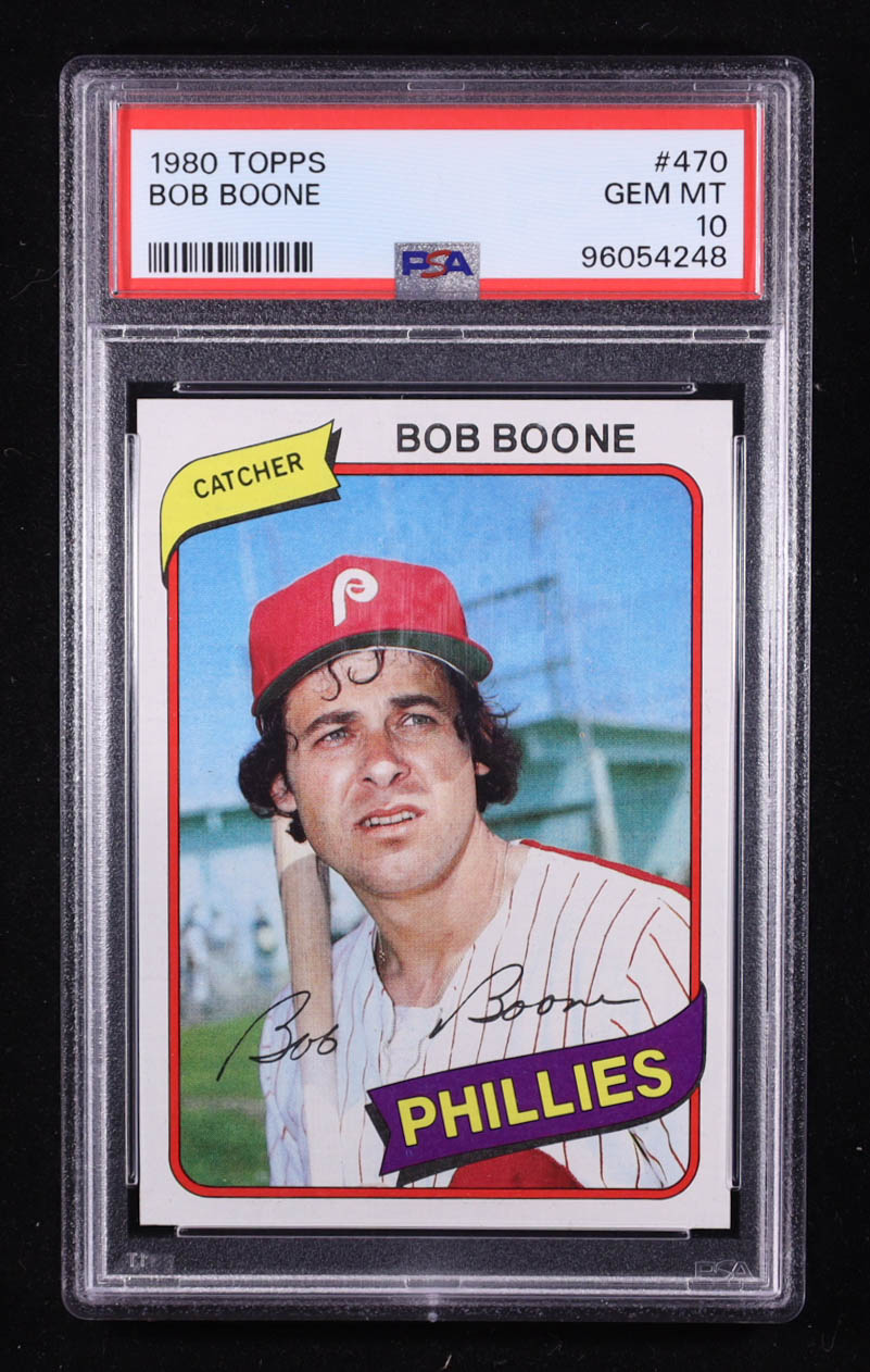 Bob Boone 1980 Topps #470 (PSA 10) at PristineAuction.com Bob Boone 1980 Topps #470 (PSA 10) at PristineAuction.com