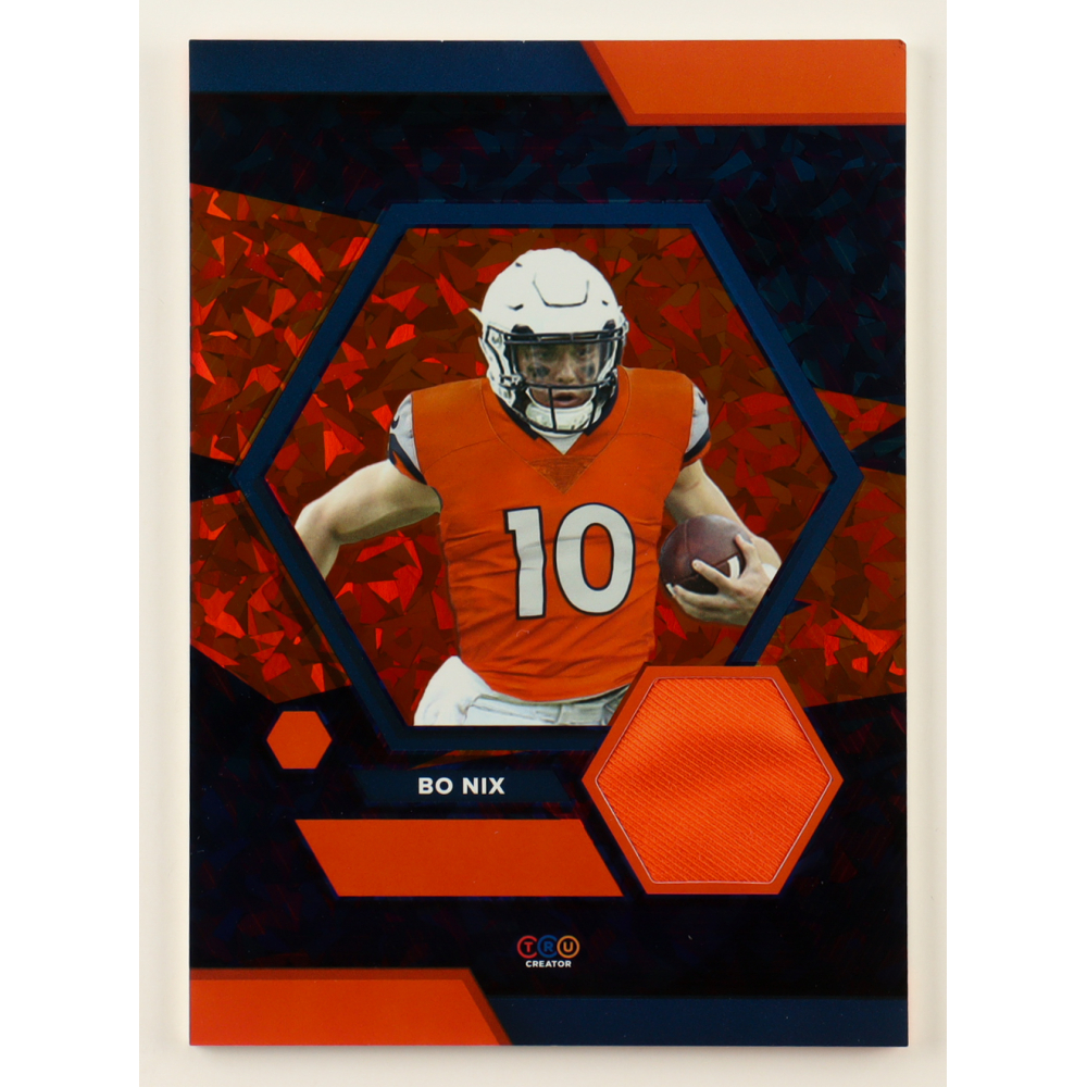Bo Nix 2024 TruCreator Jumbo Cracked Ice #06 #JCBN RC at PristineAuction.com