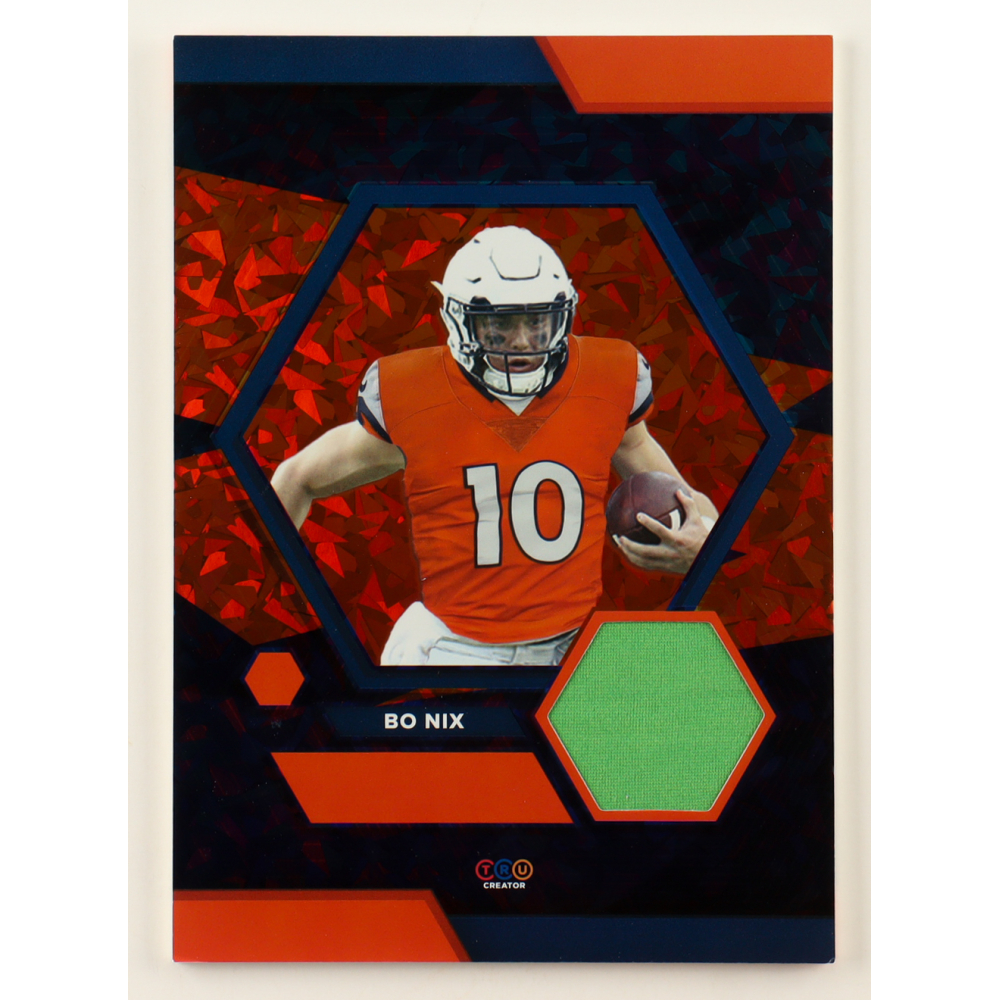Bo Nix 2024 TruCreator Jumbo Cracked Ice #06 #JCBN RC at PristineAuction.com