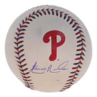 Aaron Nola Signed OML Phillies Logo Baseball (MLB & Fanatics) at PristineAuction.com